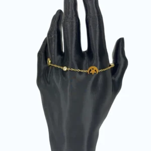 Gold Çelik Ayyıldızlı Bileklik