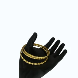 Gold Çelik Burgu 3 Lü  Bilezik