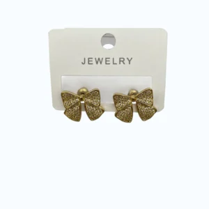 Gold Çelik Kurdela Küpe