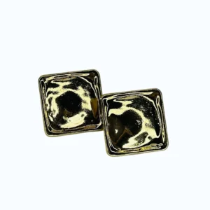 Gold Kaplama Büyük Kare Küpe