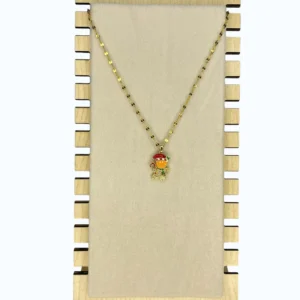 Gold 14K Yılbaşı Kurabiye Adam Kolye