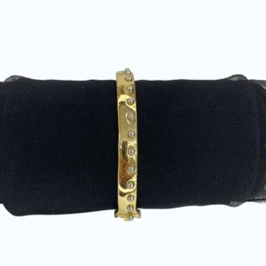 Gold Vıp Topcuklu İnce Kelepçe