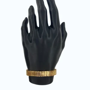 Gold Kaplama Asansörlü Sıralı Siyah İpli  Bileklik