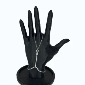 Silver Çelik Şahmeran Zincirli  Sonsuzluk Taşlı