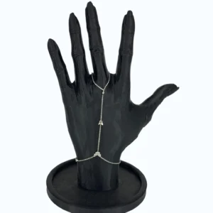 Silver Çelik Şahmeran Zincirli Minimal Kelebek Taşlı