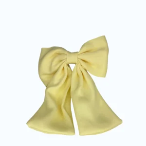 Fiyonk Kısa Sarı Polyester Kumaş Toka