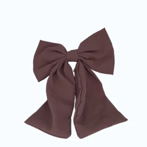 Fiyonk Kısa Gül Kurusu Polyester Kumaş Toka