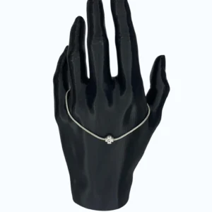 Silver Kalp Yaprak Figürlü Bileklik