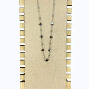 Silver Çelik Doriko Zincirli Yıldız Kolye